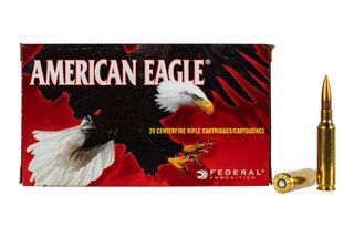 Federal American Eagle 6.5 Creedmoor ammo features a 120gr open tip match bullet